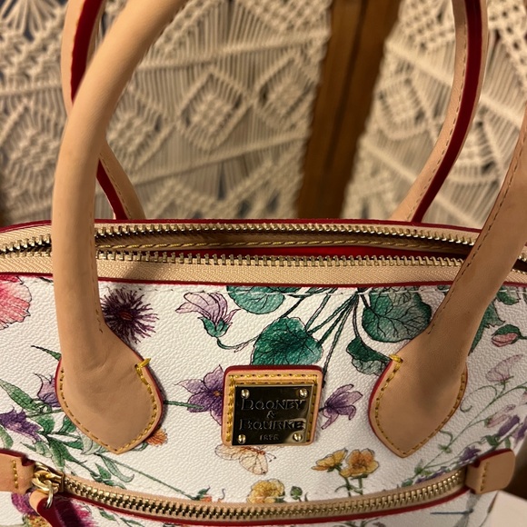 Dooney & Bourke Botanical Leather Satchel - Picture 4 of 12